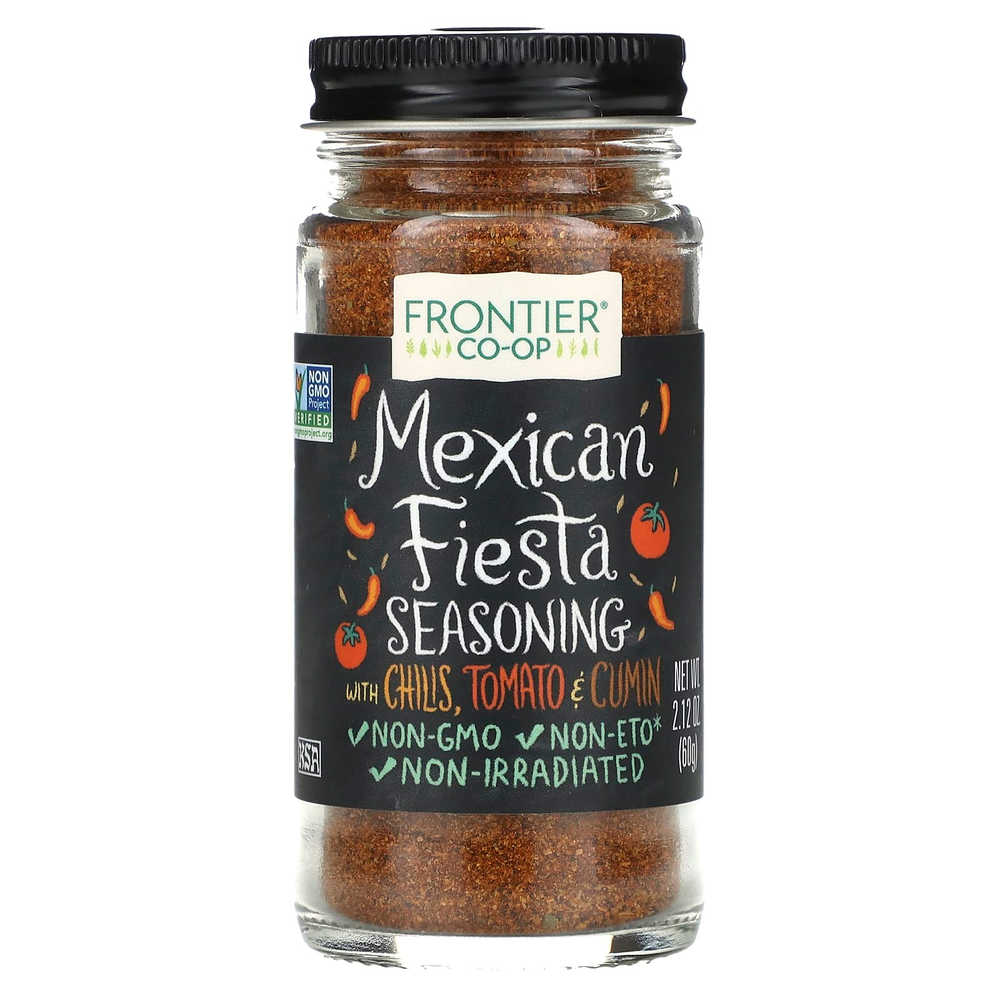 Frontier Co-op, Мексиканская фиеста, бессолевая смесь, 2,12 унции (60 г)