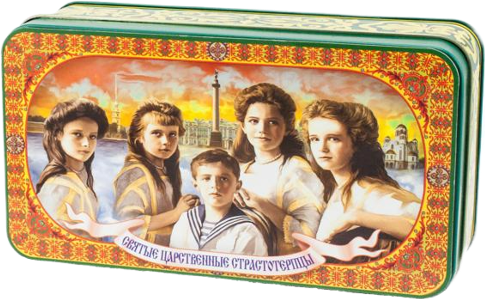 Шкатулка подарочная "ЦАРСКИЕ ДЕТИ" 100 г.