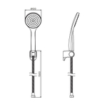 Душевой комплект Dorff Comfort D0208000BL Черный