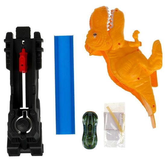 Автотрек с катапультой, динозавр, кор.30*20*9,5см ТЕХНОДРАЙВ