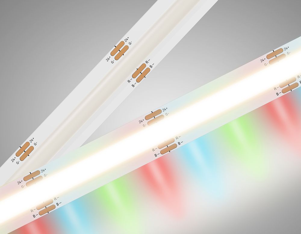 Ambrella Светодиодная лента Ambrella Light GS4951 COB 576Led/ 14W m/ 24V IP20 RGB/ 5m*10mm*3mm (4 конт.) LED Strip 24V GS4951
