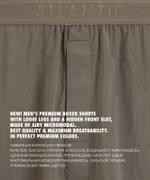 Мужские трусы боксеры Atlantic, 1 шт. в уп., микромодал, темно-серые, MBX-662