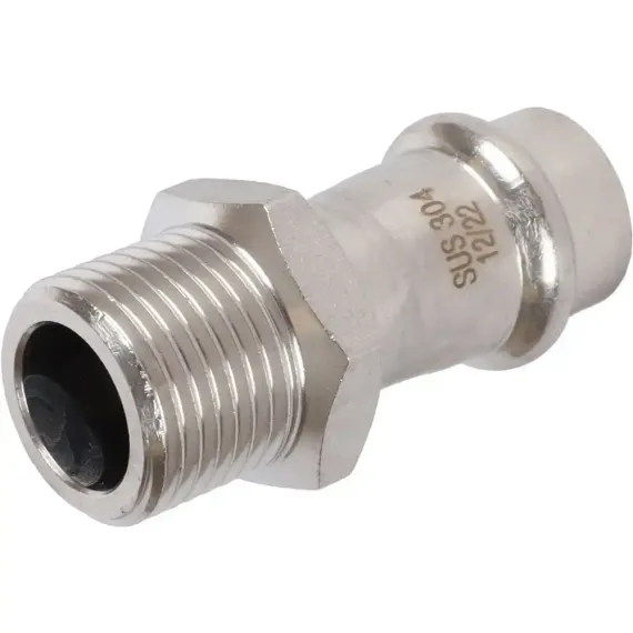 Переходник ROMMER ВПр-НР 15х1/2&quot; нержавеющая сталь 37987