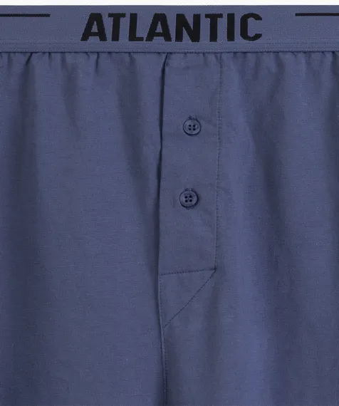 Трусы (2 шт) мужские семейные Atlantic 2MBX-025, хлопок, светлый деним + темно-синий