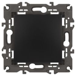 14-1111-05 ЭРА Кнопка, 10АХ-250В, Elegance, антрацит