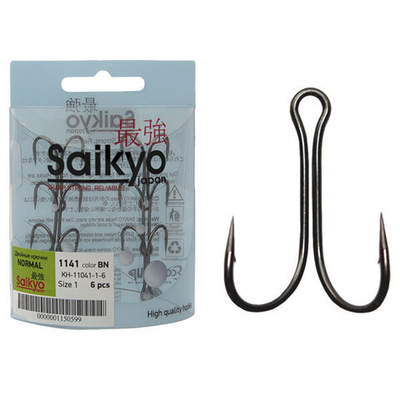 Крючки для рыбалки Saikyo двойные Normal Shank KH-11041