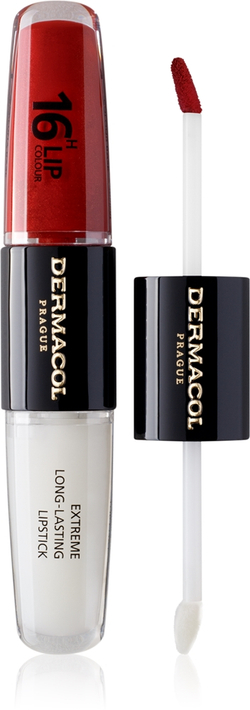 Dermacol 16H Lip Colour - Долговременная помада и блеск для губ оттенок 20 Secret Lovespell, 2 ml