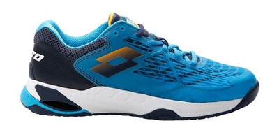 Мужские кроссовки теннисные Lotto Mirage 100 Speed - blue ocean/saffron/navy