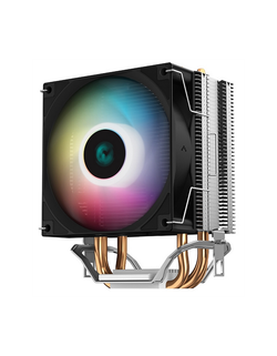DEEPCOOL AG300 LED LGA1700/1200/115X/AM5/AM4 (36шт/кор, TDP 150Вт, PWM, Multi-Color LED Lighting, Fan 92mm, 3 тепл. Трубки прямого контакта) RET