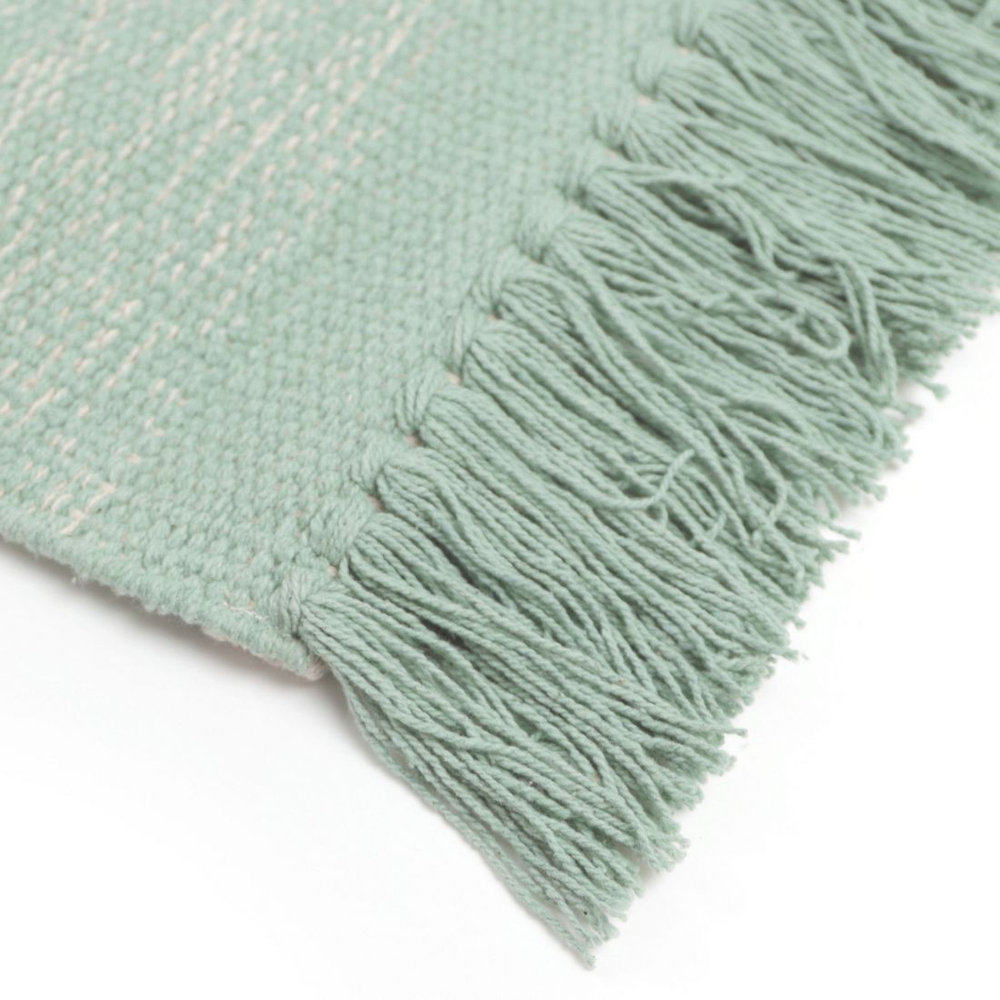 Стираемый коврик Nattiot Kirthy Bleu (100 Х 150 см), хлопок, зелено-голубой