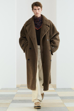 ZARA ШЕРСТЯНОЙ ШАРФ В ПОЛОСКУ, СИНИЙ