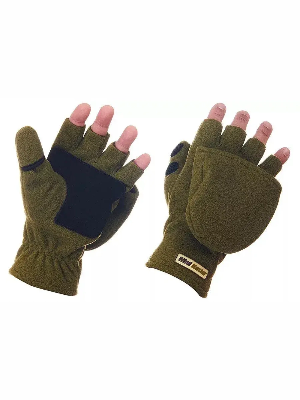 Перчатки для рыбалки Wind Master Olive L