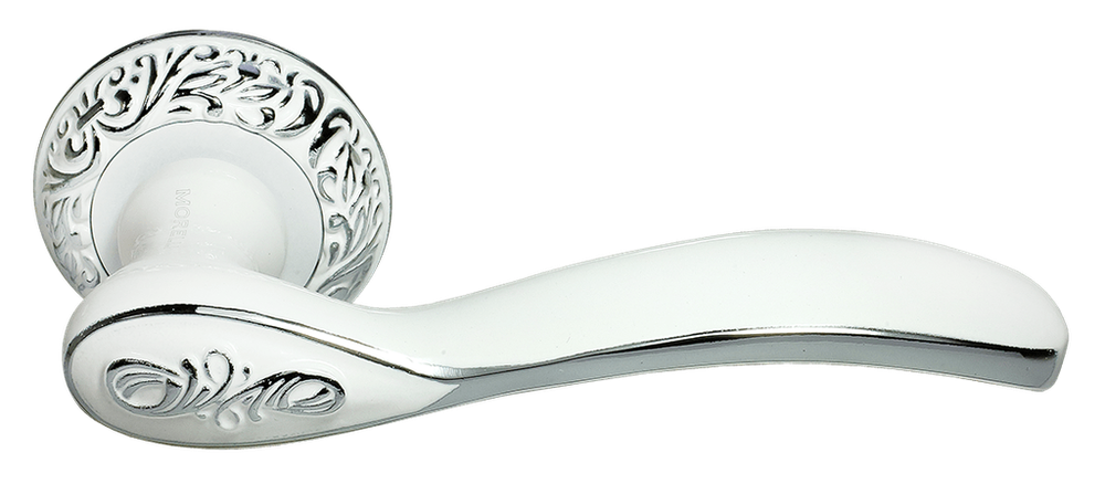 Дверные ручки Morelli "CATHERINE" MH-36-CLP W/PC Цвет - Белый/хром