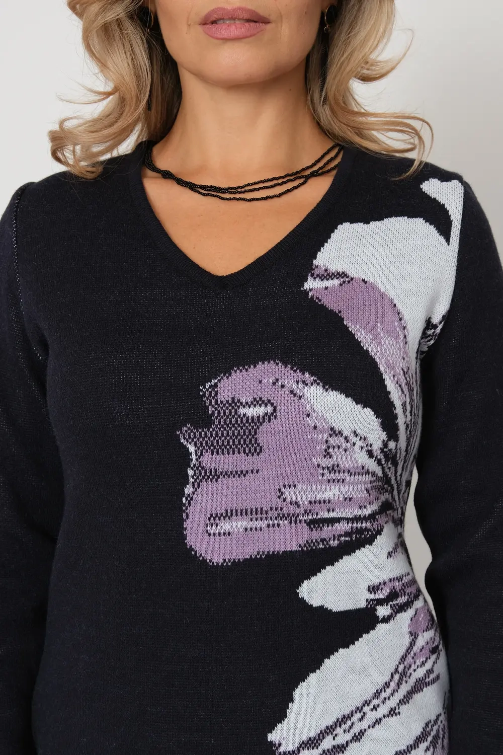 Платье В 2363/ сине-лиловый