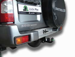 Фаркоп Лидер-Плюс для NISSAN PATROL (Y61) (внедорожник) 1997-2010 с электрикой и сертифкатом в комплекте арт.(N123-A)