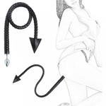 Металлический анальный плаг Leather Tail