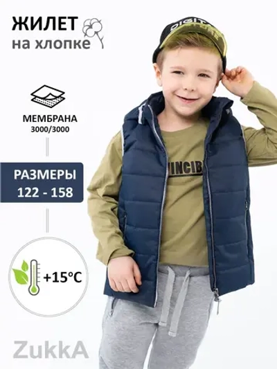 Жилетка утепленная мембрана с капюшоном