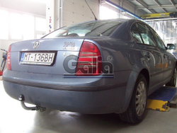 Фаркоп оцинкованный Galia S088A для Skoda Supreb I 2002-2008, Volkswagen Passat B5 седан/универсал 1996-2005(паспорт и сертификат в комплекте)(без электрики)