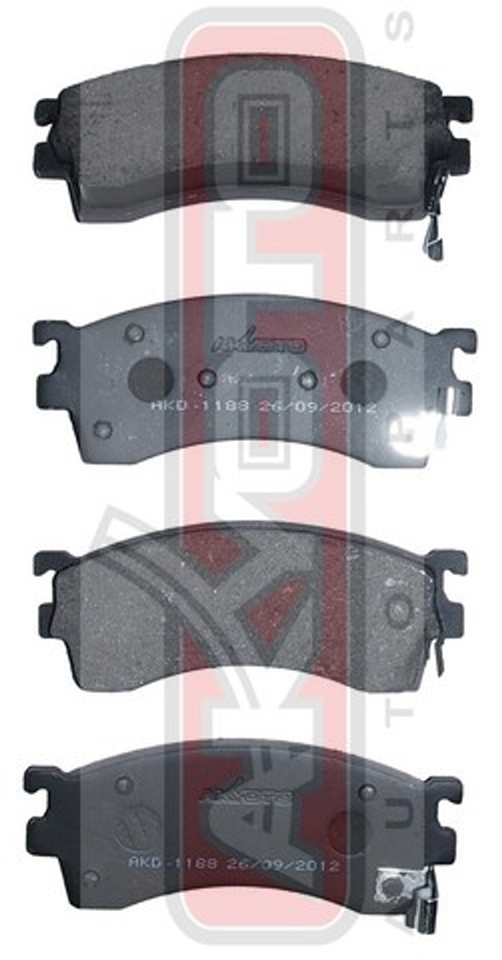 Колодки тормозные дисковые передние AKYOTO AKD1188