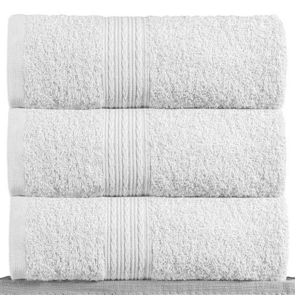 Полотенце махровое "АВТ. БЕЛОЕ" BAYRAMALY, 100% хлопок, Туркмения.