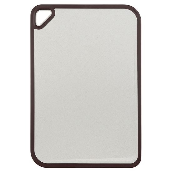 Доска разделочная из пшеничного волокна homi, 44х30 см, светло-серая с темно-сливовым кантом