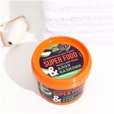 Маска для лица SUPER FOOD Алоэ и Базилик увлажн. 100 мл.
