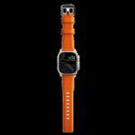 Ремешок Nomad Rugged Band для Apple Watch 42/44/45/49мм, Silver/Ultra Orange (NM01287285)