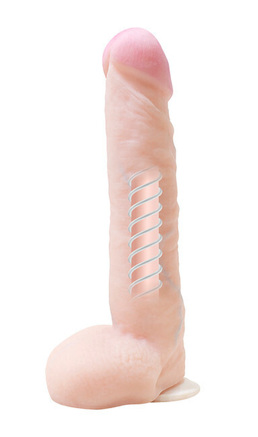 Фаллоимитатор гибкий на присоске "F" LINE XL № 9 (Цвет: телесный)