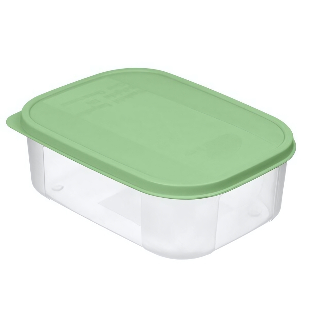 Контейнер для продуктов "Verona" прямоугольный 0,17л с гибкой крышкой (зеленый)