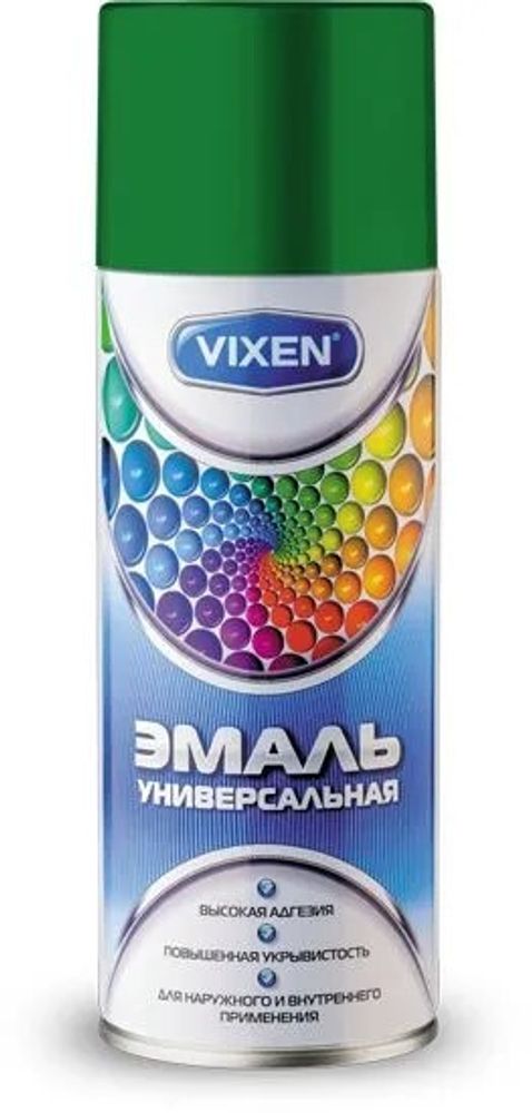 Краска спрей VIXEN алкидн. Темно-зеленая RAL 6002 520 мл (VIXEN)