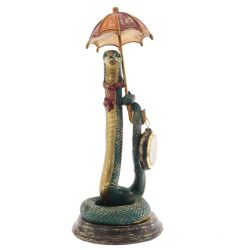 GAEM Фигурка декоративная с часами"Змея" (1хLR44 н/п), L15 W15 H38 см