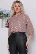 Блуза Воздушный шифон (пудра) Diolche