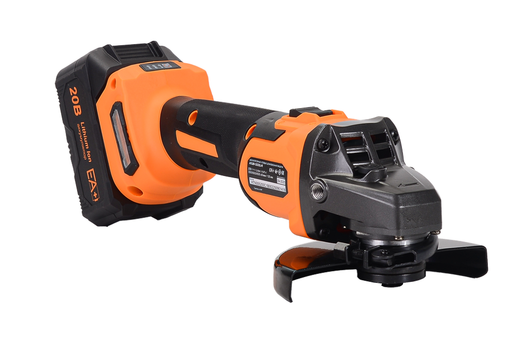 Углошлифовальная машина аккумуляторная Вихрь АУШМ-125/20Li-R (в комплекте 1 АКБ и ЗУ) ЕА+ в кейсе