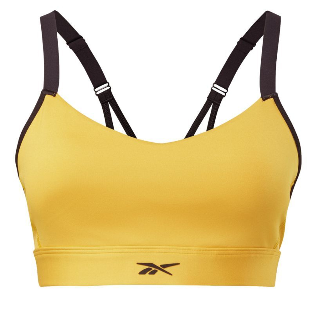 ТОП теннисный Reebok Lux Strappy Bra W - semi solar gold