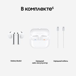 Беспроводные наушники Samsung Galaxy Buds3 Белые