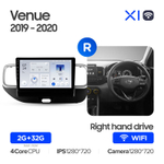 Teyes X1 9" для Hyundai Venue 2019