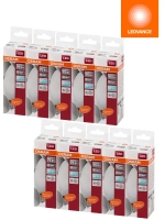 Лампочка светодиодная Е14 OSRAM, свеча, 7.5Вт, 4000К нейтральный белый свет, 10 шт