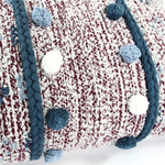 Подушка декоративная с помпонами и кисточками ethnic, 40х60 см