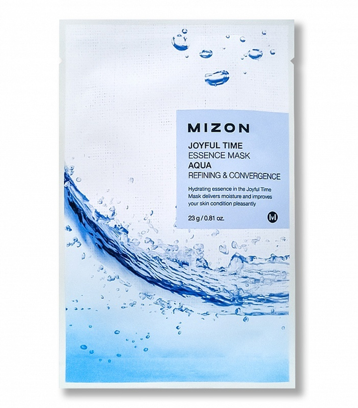 Маска для лица тканевая Mizon Joyful Time Essence Mask Aqua с морской водой 23 г