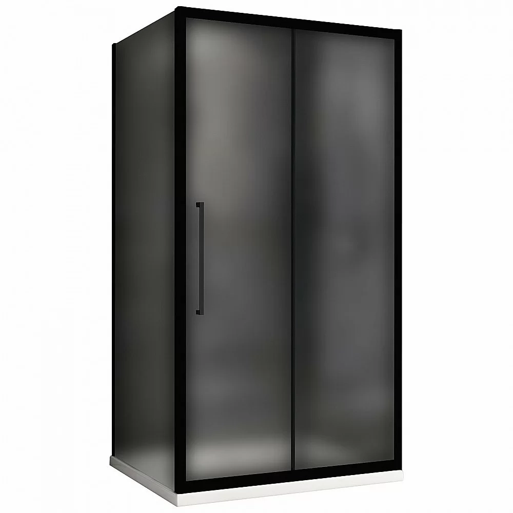 Душевой уголок ABBER Schwarzer Diamant AG30120BMH-S90BM 120х90 стекло матовое/профиль черный