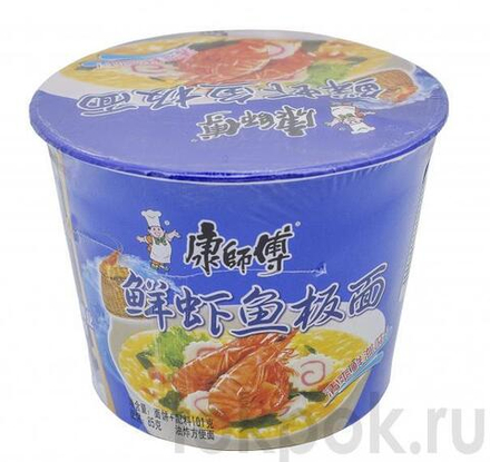 Лапша со вкусом морепродуктов Kang Shi Fu , 101гр