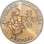 Portugal, 1000 Escudos, 2000 – Commemorating the Portuguese Presidency of the Council of the European Union. Silver Coin, MS