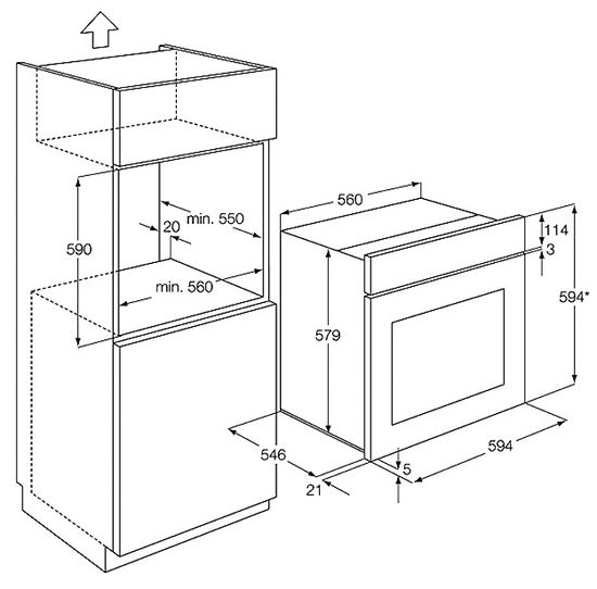 Электрический духовой шкаф AEG BE 3002021 М