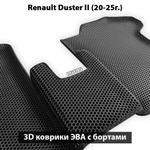 Автомобильные коврики ЭВА с бортами для Renault Duster II (20-25г.)