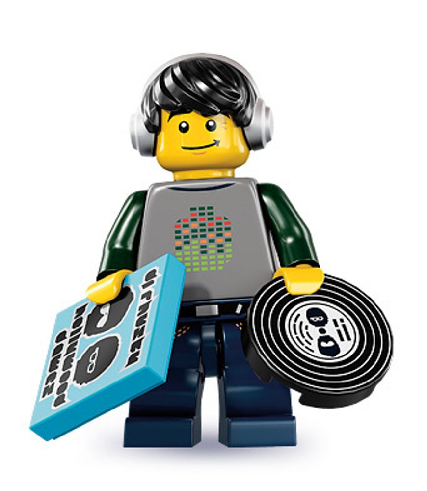 Минифигурка LEGO 8833 - 12  Диджей