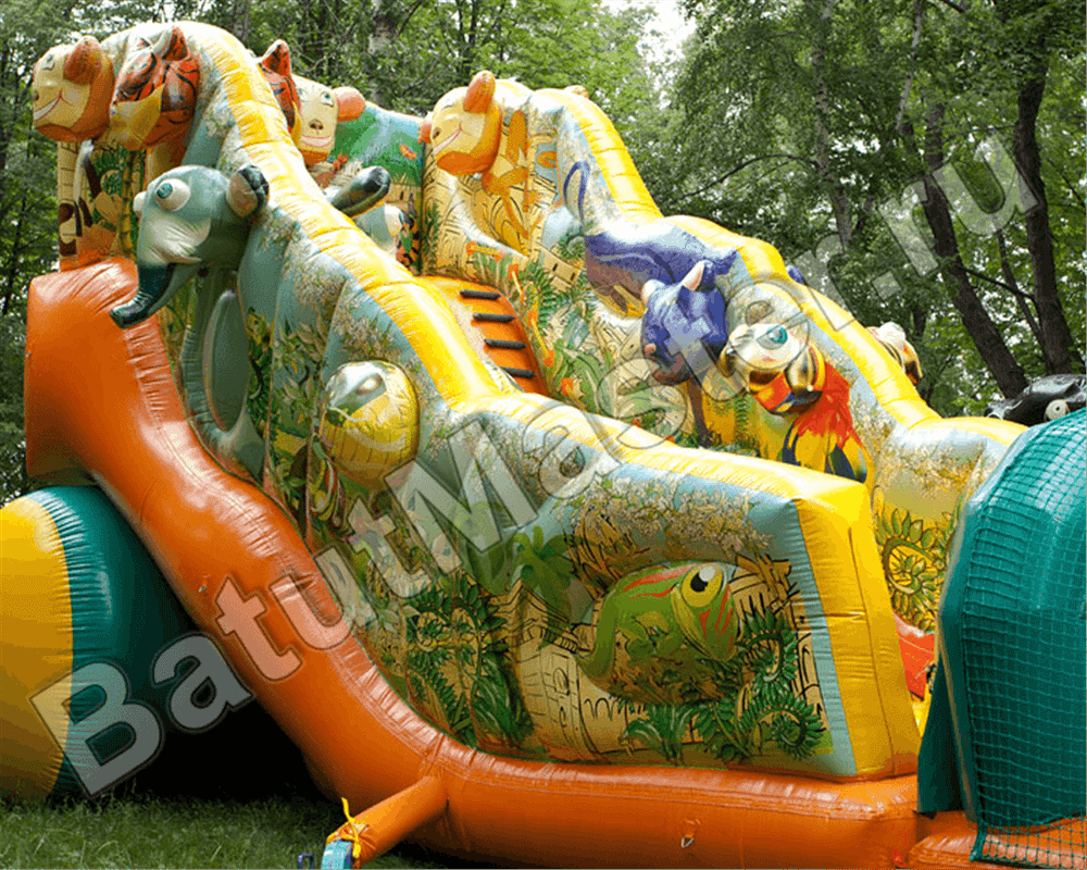 Коммерческий надувной батут "Нильский крокодил"