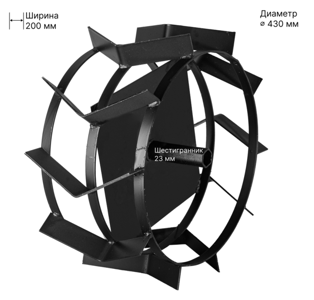 Грунтозацеп 430/200 Huter (шест. 23 мм) (2 шт.)