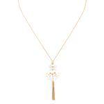 Колье Franck Herval, Angelique, с перламутром, стразами и цепями, FH26.1-15-64511 (белый)