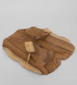 Decor and Gift 33-008 Фигурка «Пара лягушек на листе» (о.Бали)