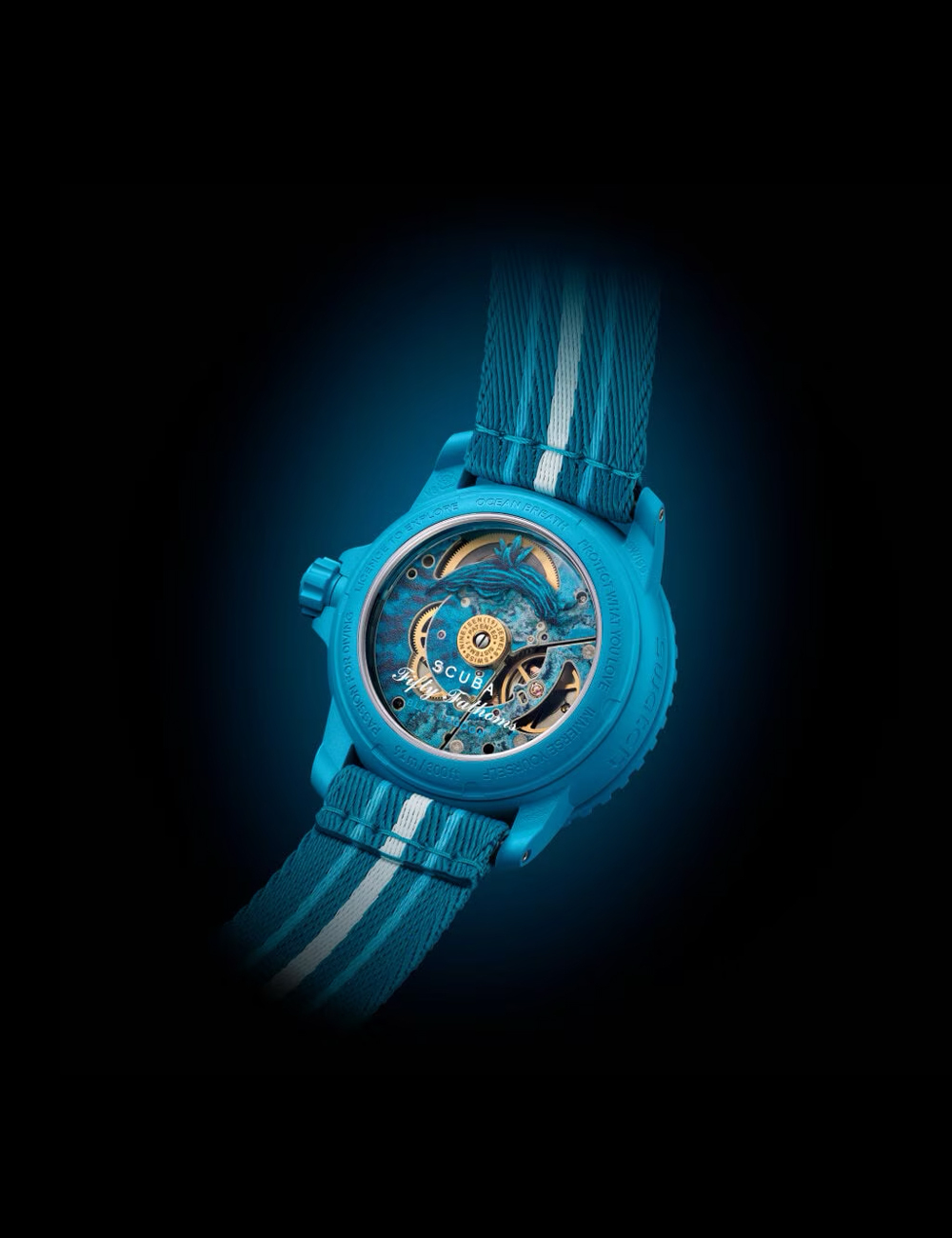 Наручные часы Blancpain X Swatch Blue Lagoon